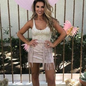 NWOT Kittenish Everly Fringe Skirt